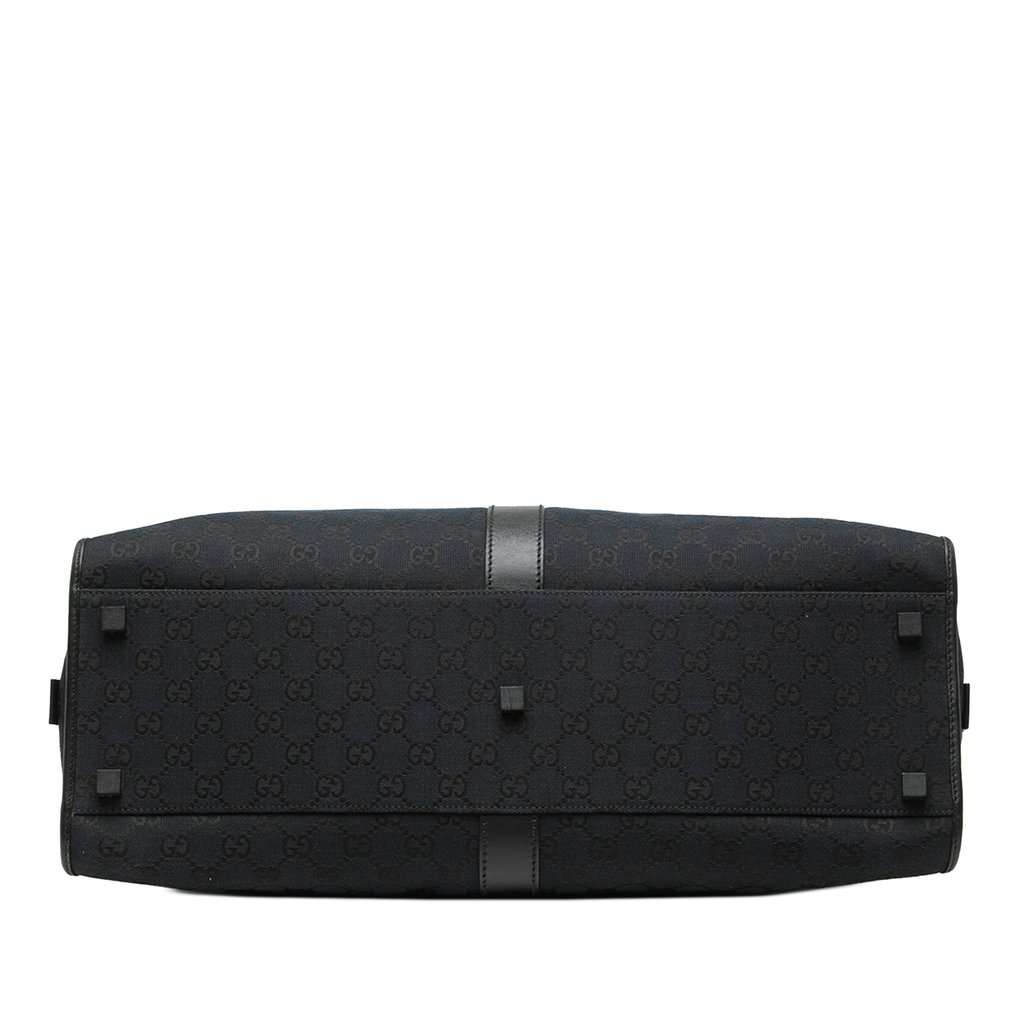 Gucci GG Canvas Jackie Bardot Travel Bag Black Very good - Inside View
