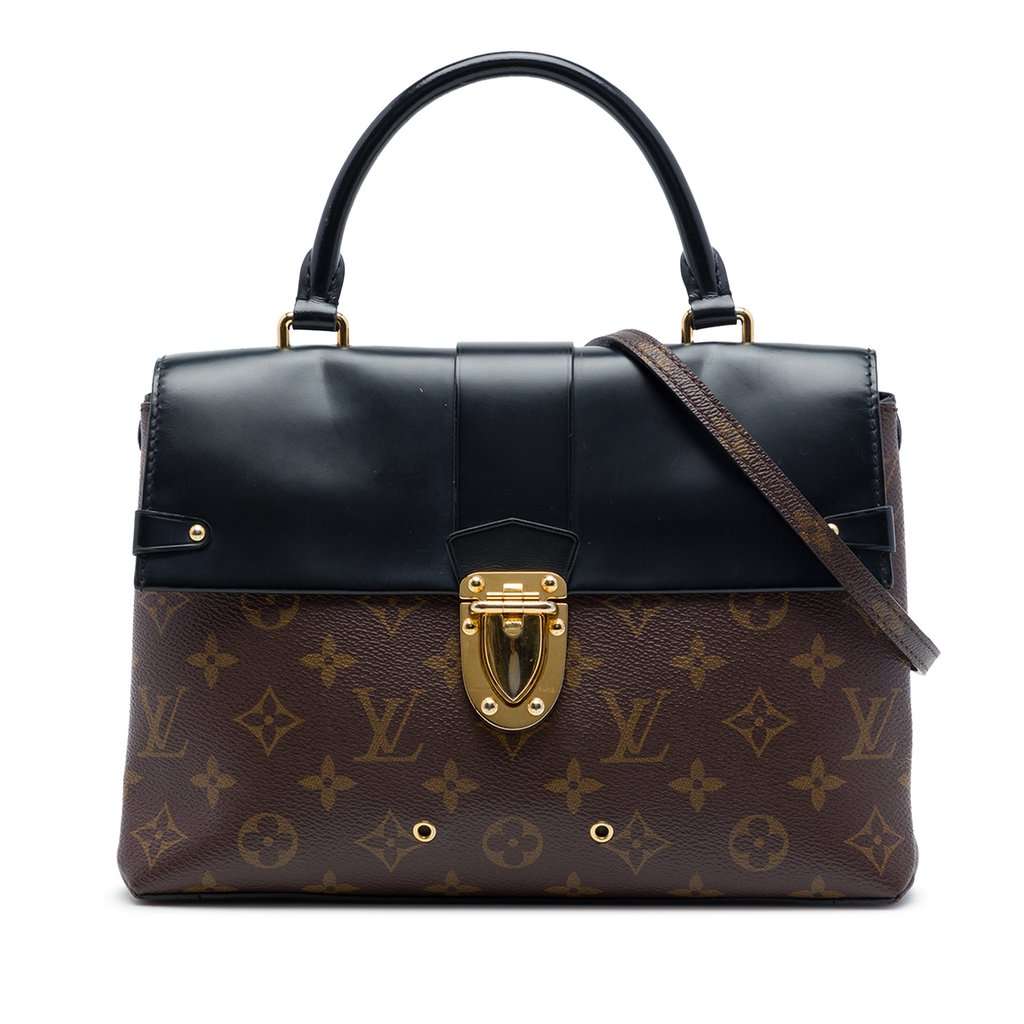 Louis Vuitton Monogram One Handle Flap MM Satchel Brown Very good - Front View