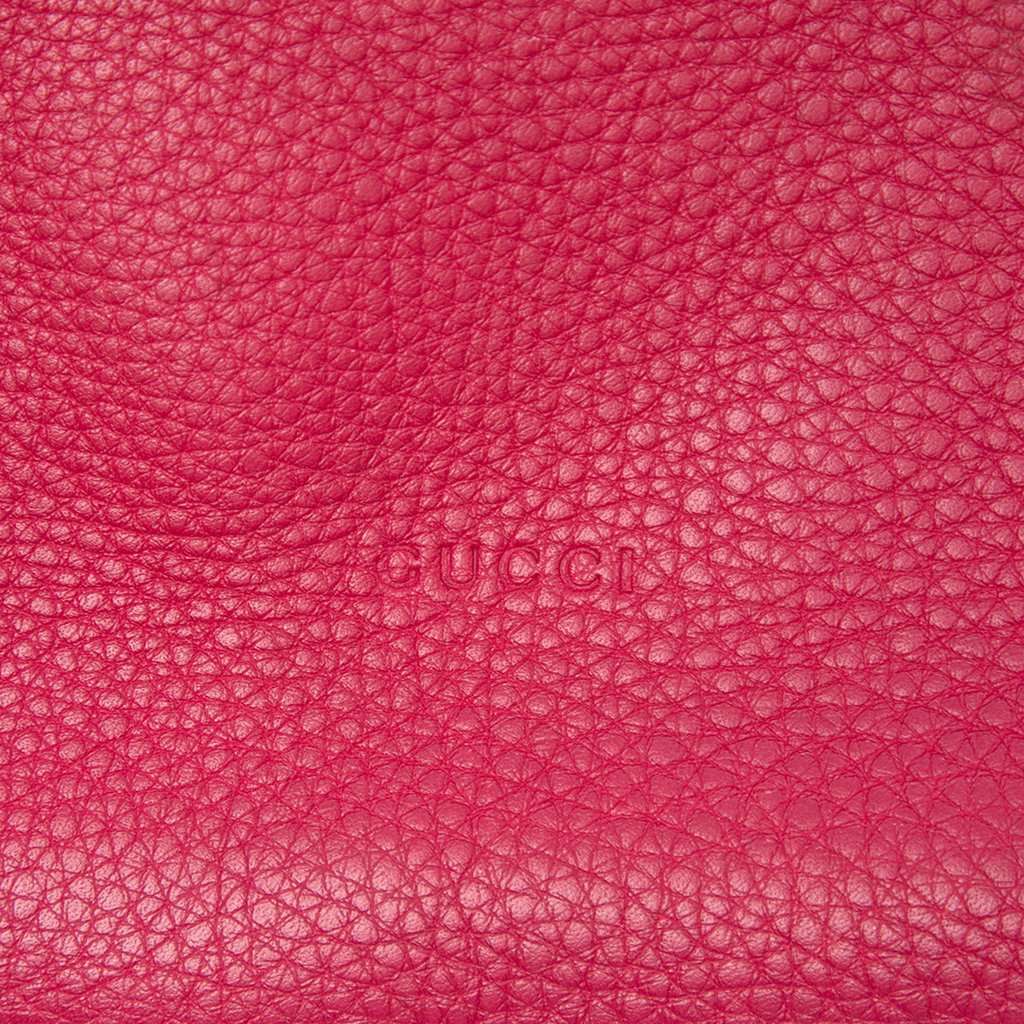 Gucci Small Calfskin Bamboo Daily Satchel Pink Leather Very good - Box View