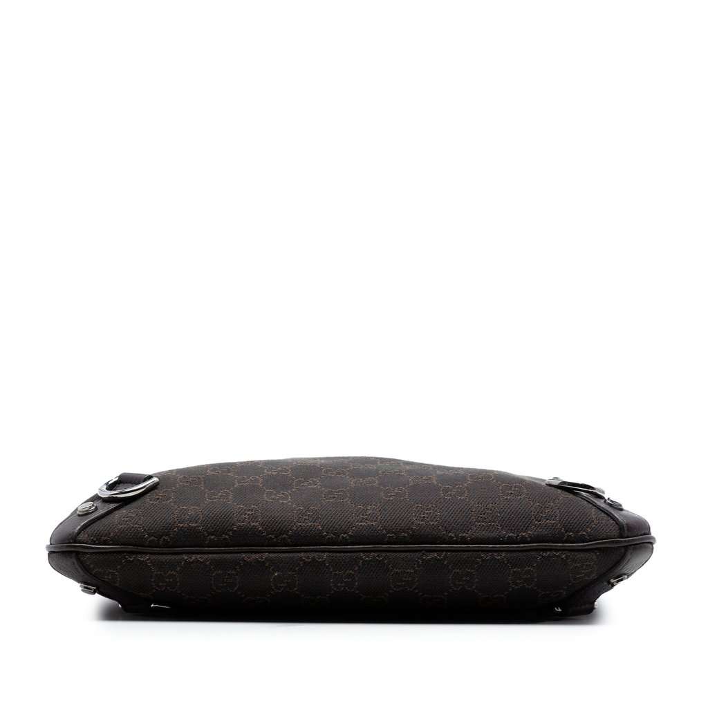 Gucci GG Denim Abbey D Ring Crossbody Brown Very good condition - Inside View