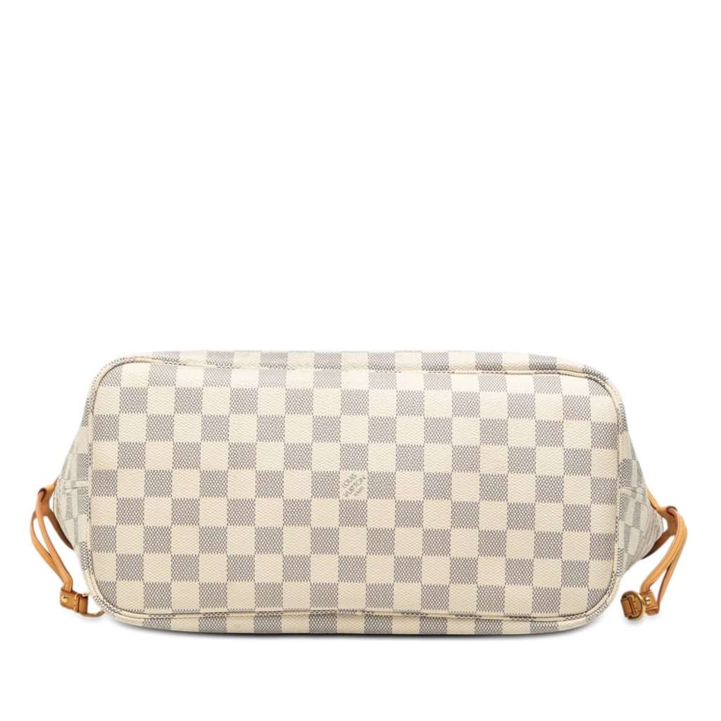 Louis Vuitton Damier Azur Neverfull MM White Good condition - Inside View