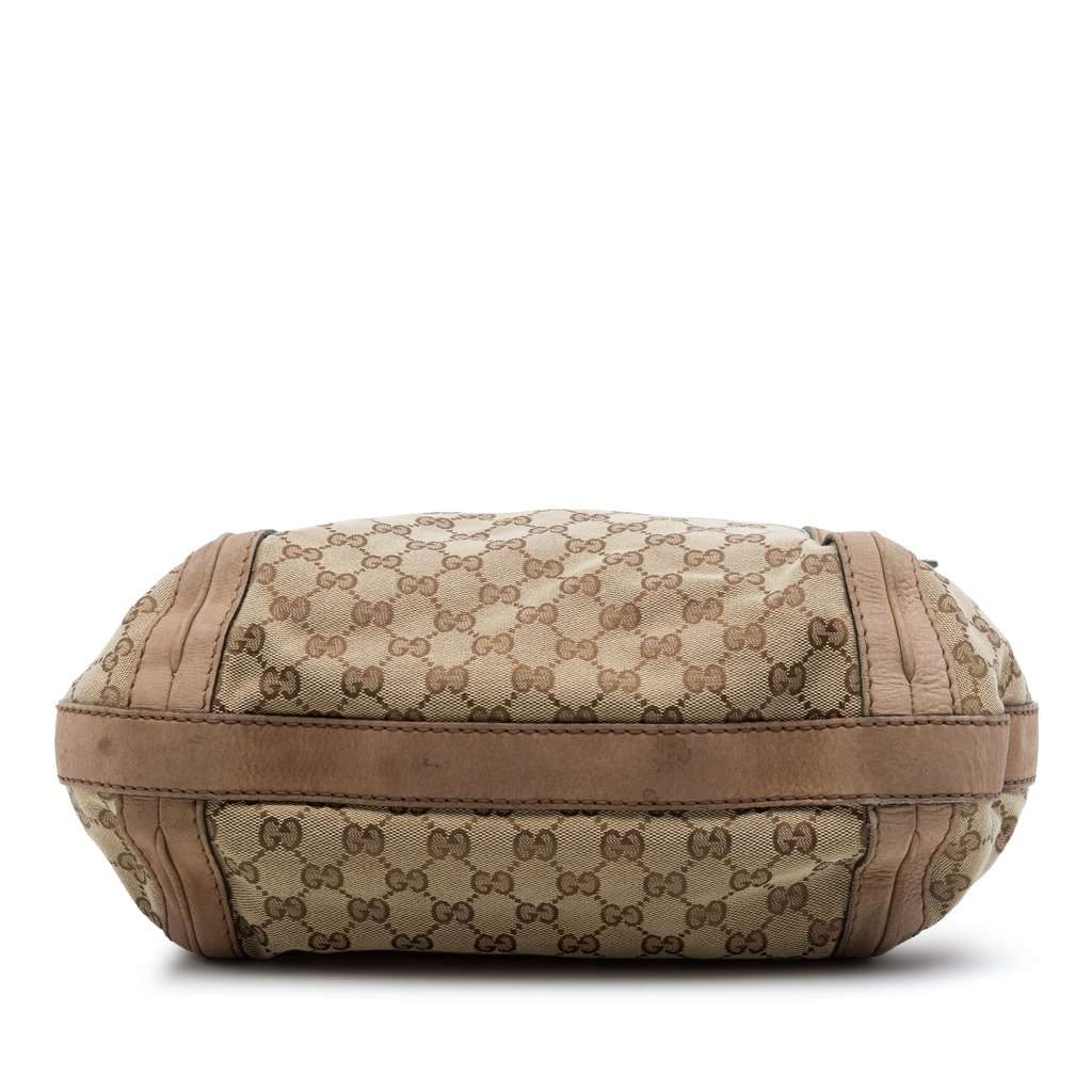 Gucci Medium GG Canvas Running Satchel Beige Very good - Inside View