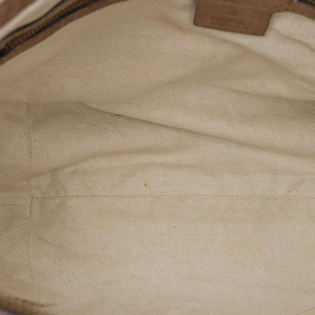Gucci Medium GG Canvas Running Satchel Beige Very good - Model View