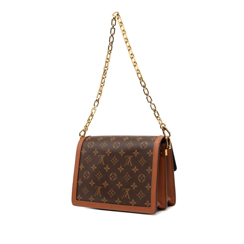 Louis Vuitton Monogram Reverse Dauphine MM Brown Very good condition - Back View