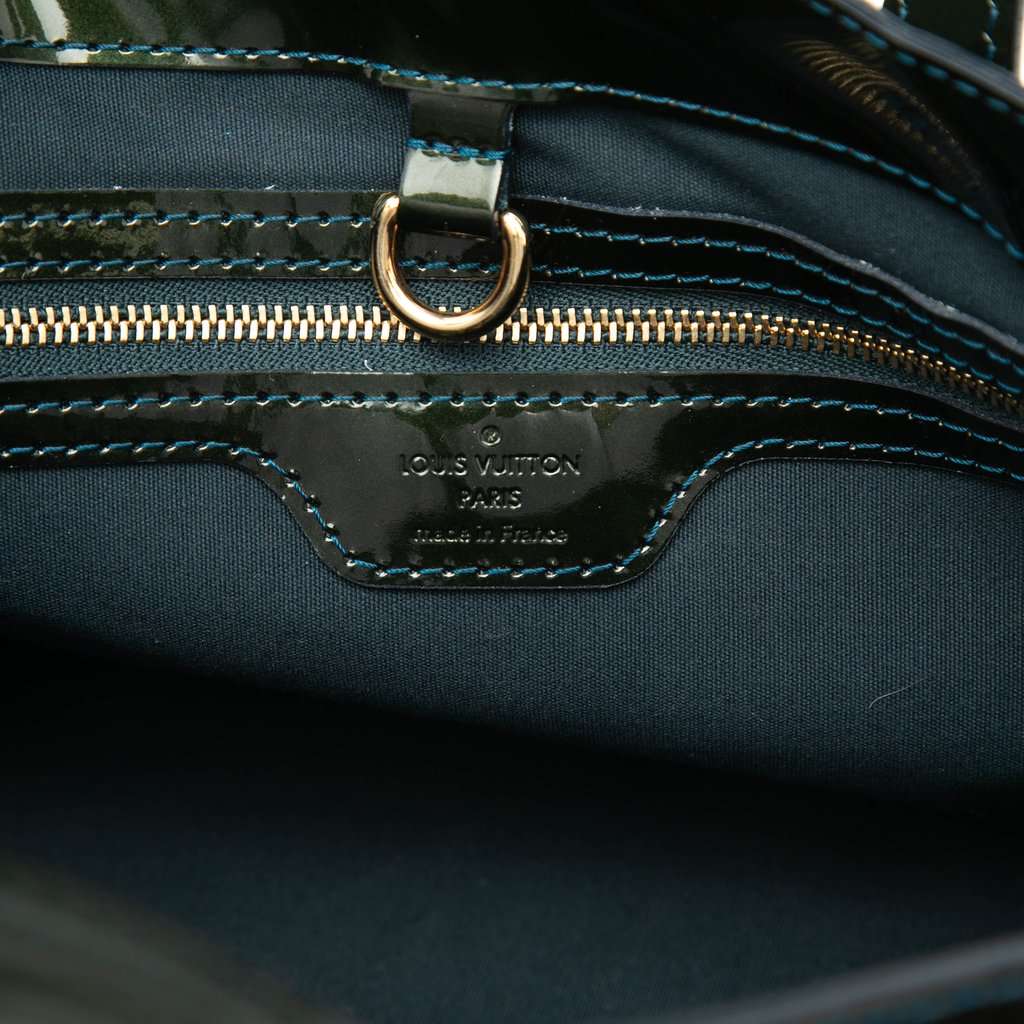 Louis Vuitton Monogram Vernis Wilshire PM Blue Leather Very good - Box View
