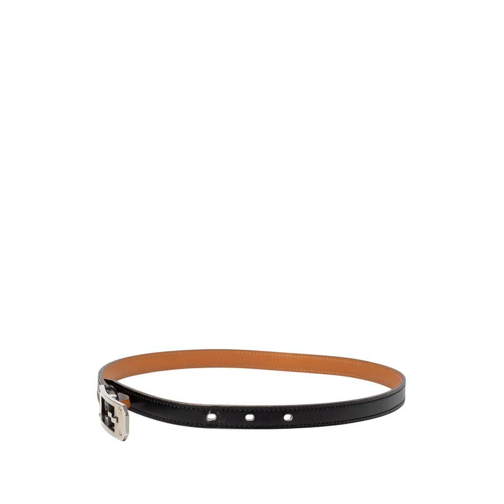 Hermès Box Calf Kelly Ardillon Belt Black Leather Very good condition - Back View