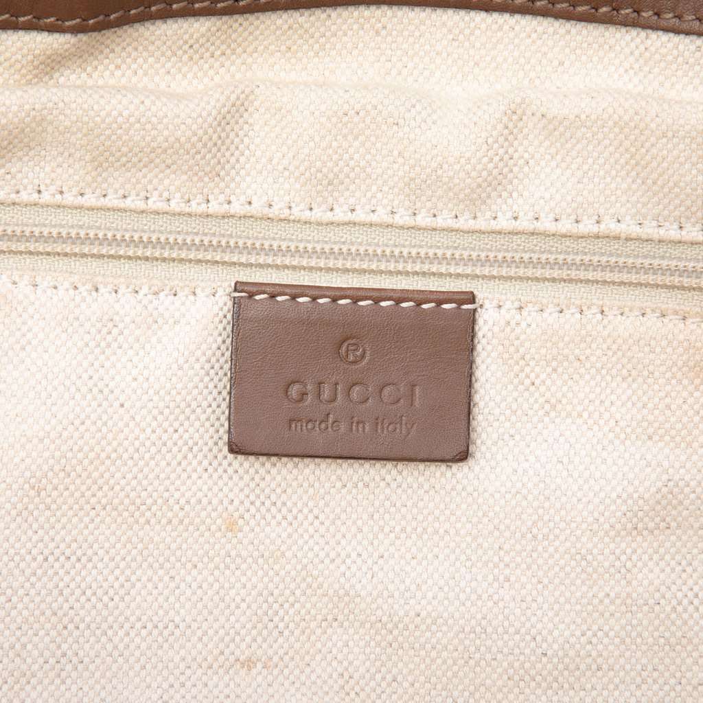 Gucci GG Canvas Sukey Satchel Beige Very good condition - Box View
