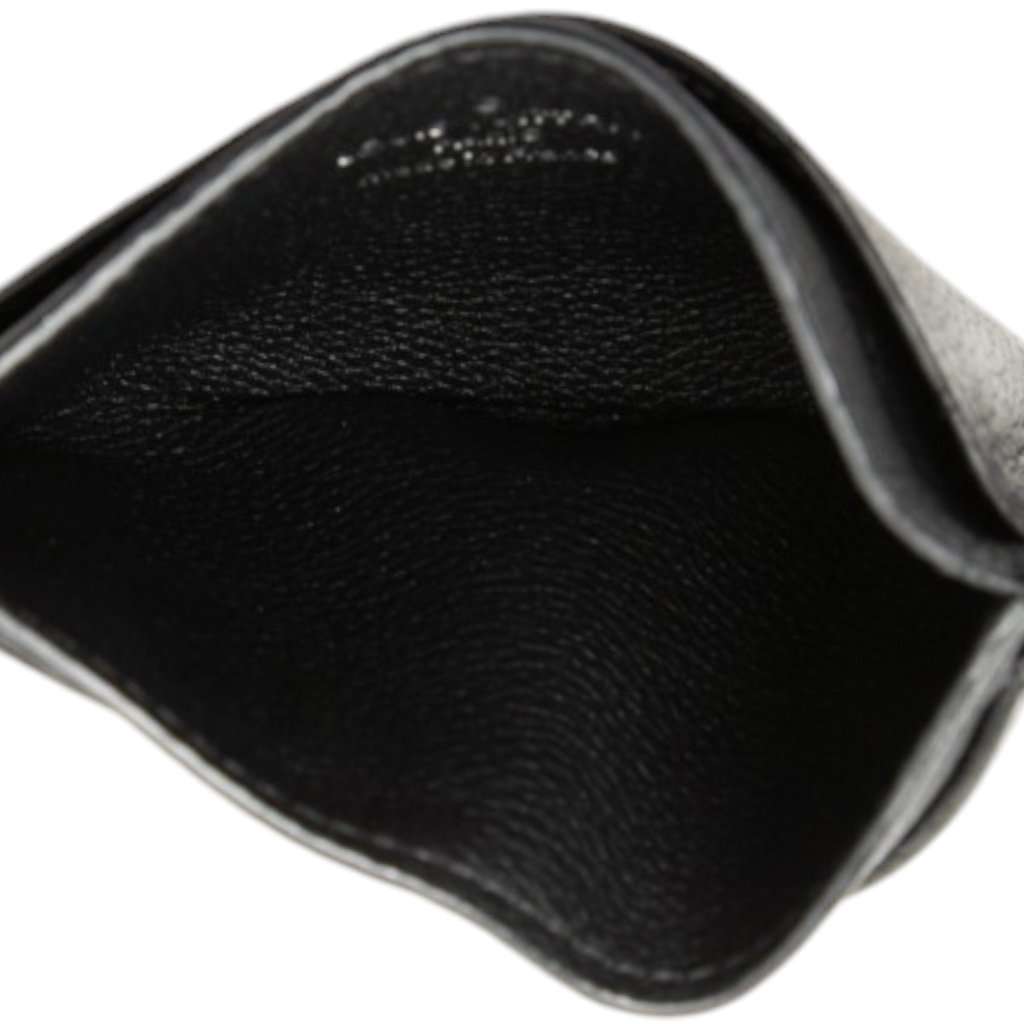 Louis Vuitton Calfskin Lockme Card Holder Black Leather Very good condition - Model View