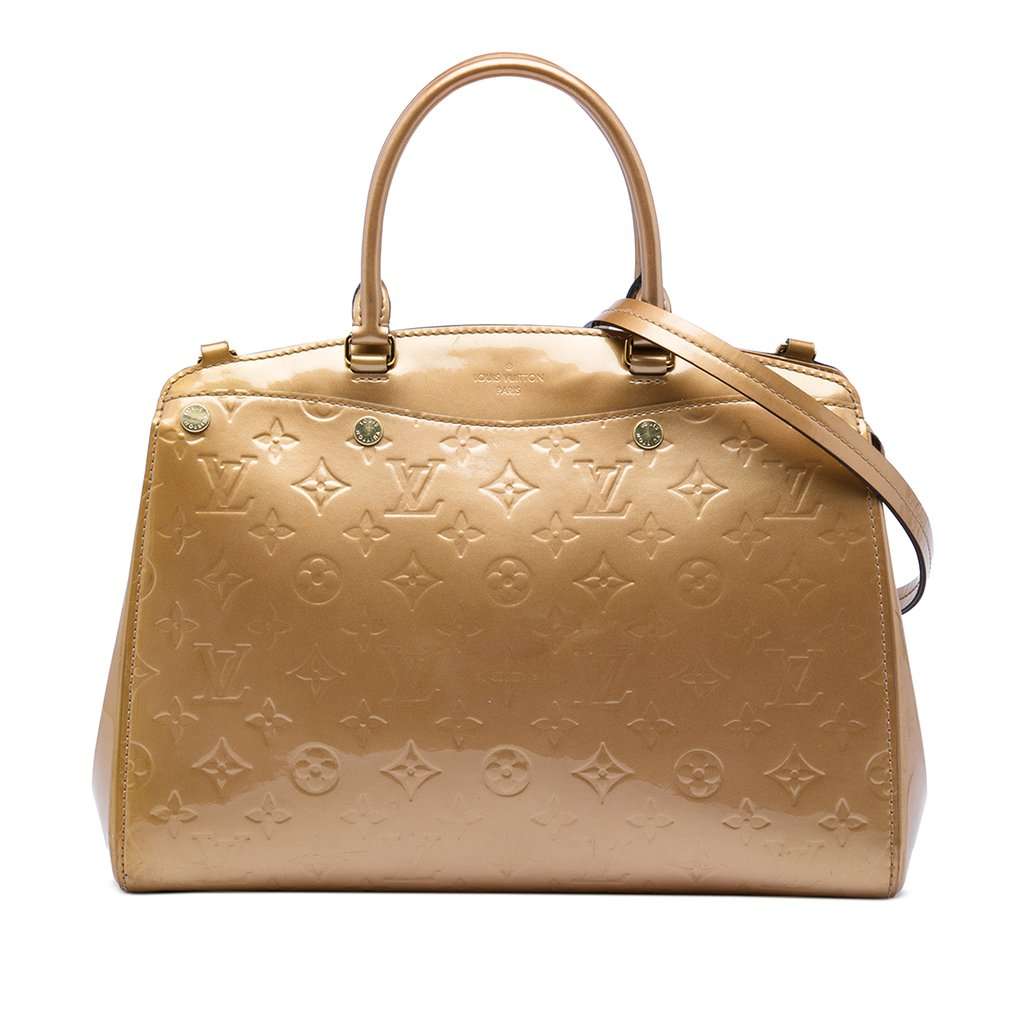 Louis Vuitton Monogram Vernis Brea MM Brown Leather Very good - Front View
