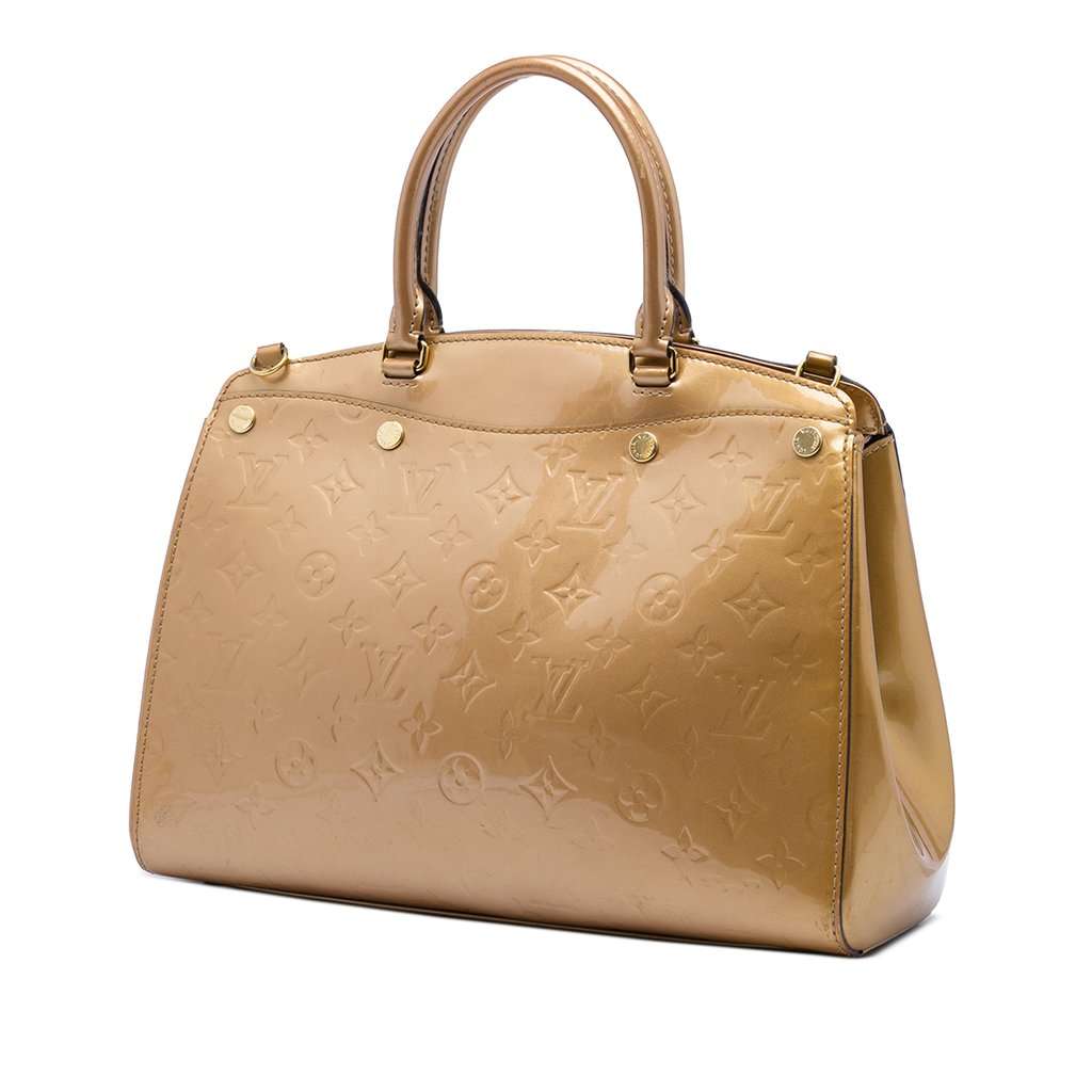 Louis Vuitton Monogram Vernis Brea MM Brown Leather Very good - Back View