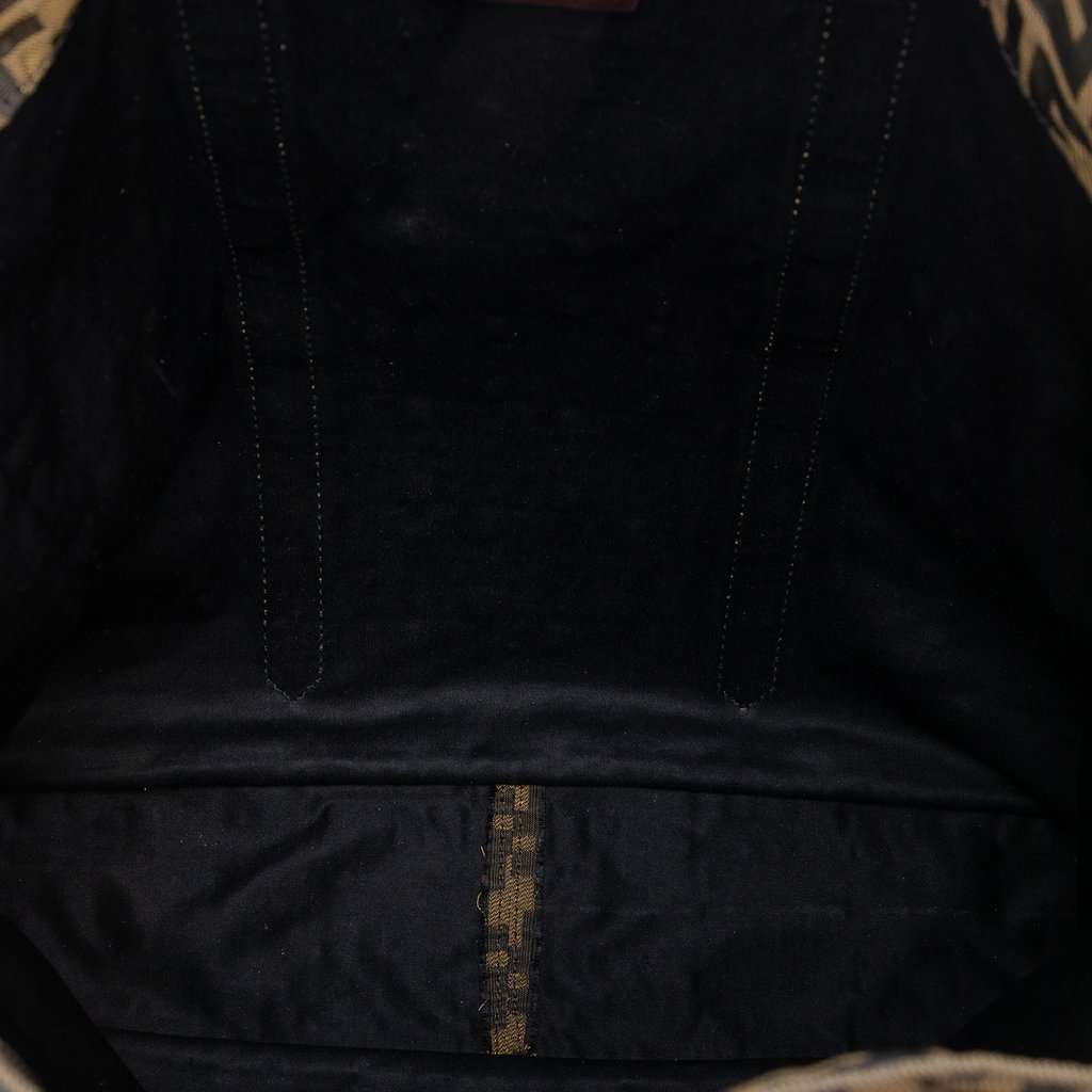 Fendi Zucca Canvas Vertical Tote Brown Very good - Model View