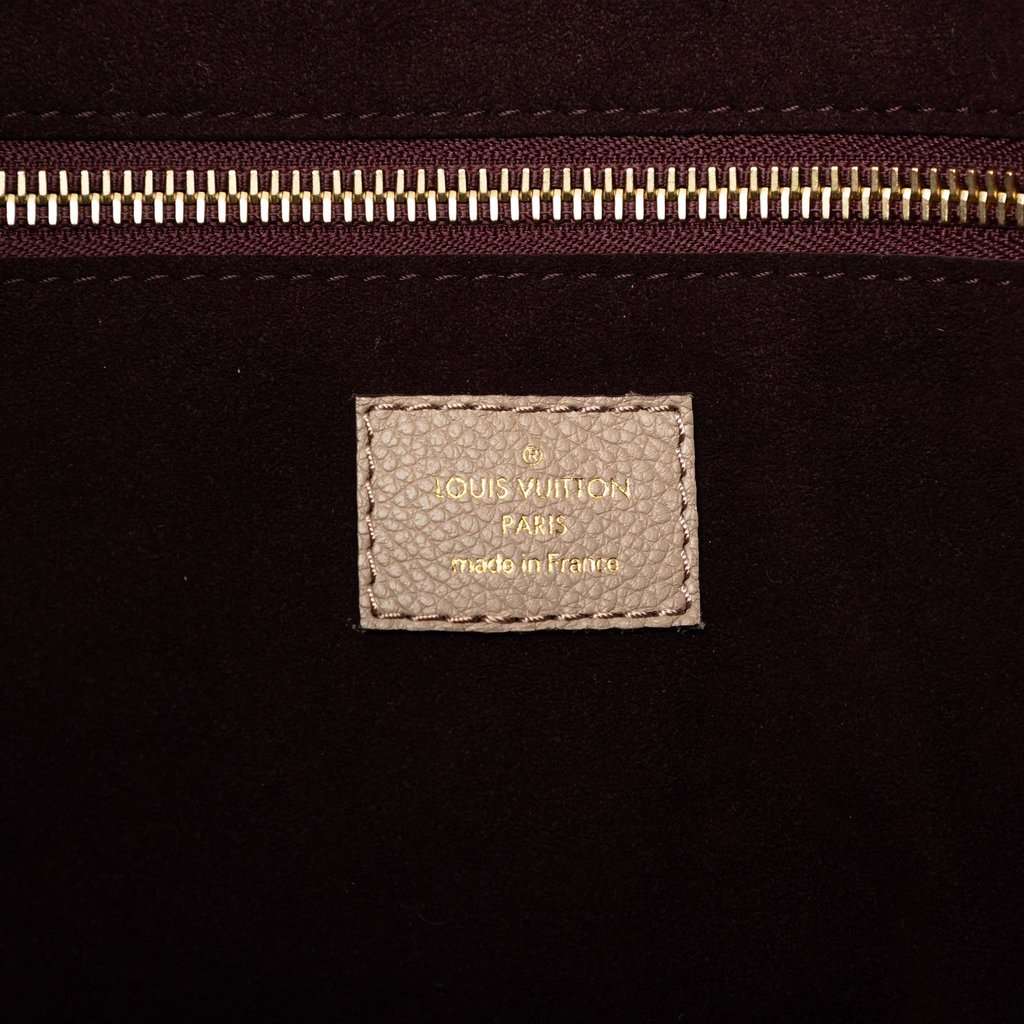 Louis Vuitton Monogram Giant Empreinte Neverfull MM Beige Leather Very good condition - Box View
