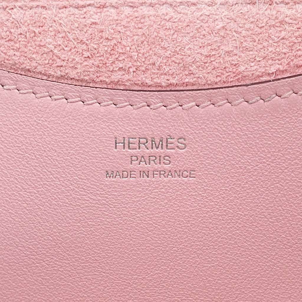Hermès Clemence and Swift In The Loop 18 Pink Leather Very good condition - Box View