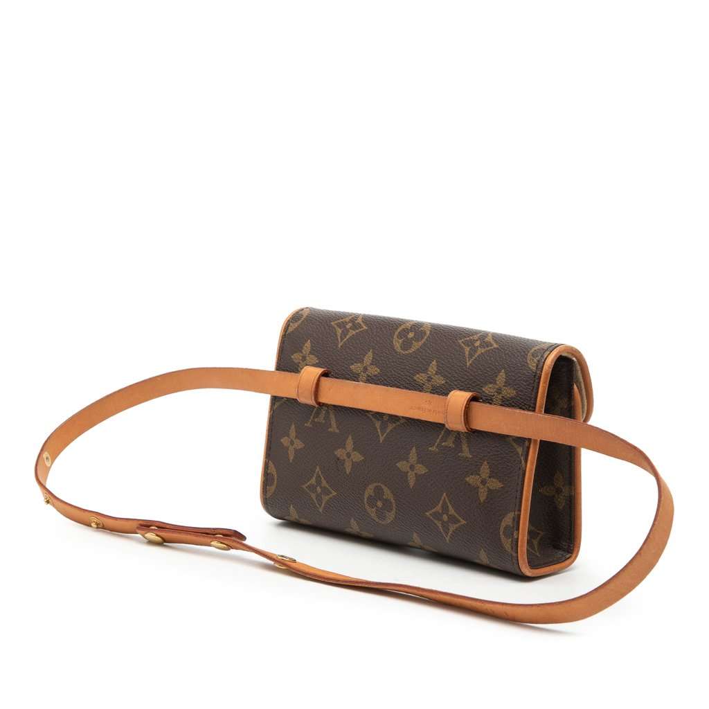 Louis Vuitton Monogram Pochette Florentine Brown Very good condition - Back View