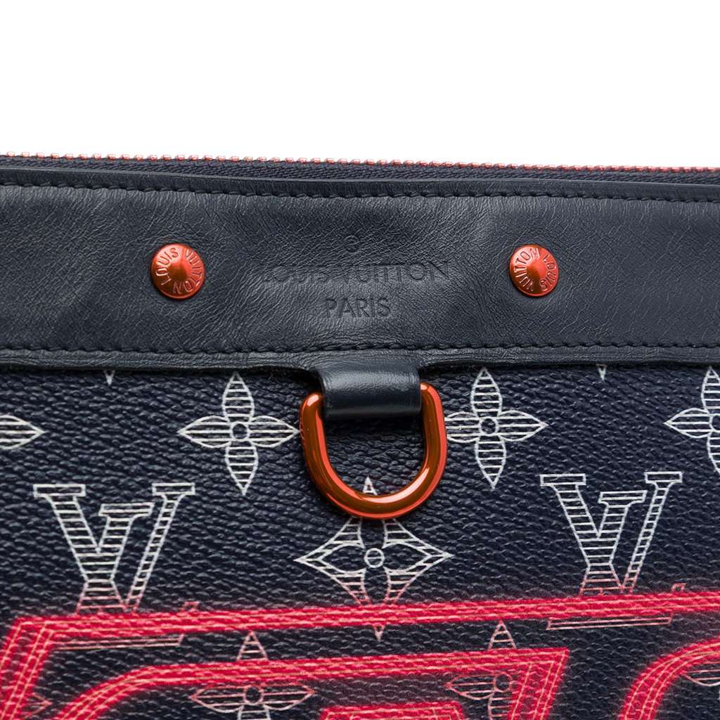 Louis Vuitton Monogram Ink Upside Down Apollo Pochette Blue Very good - Box View