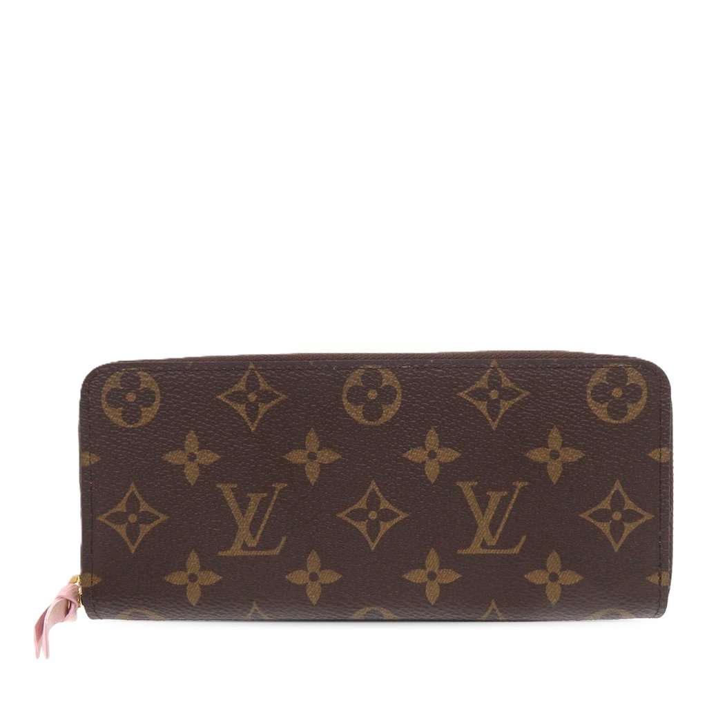 Louis Vuitton Monogram Clemence Long Wallet Brown Very good condition - Front View