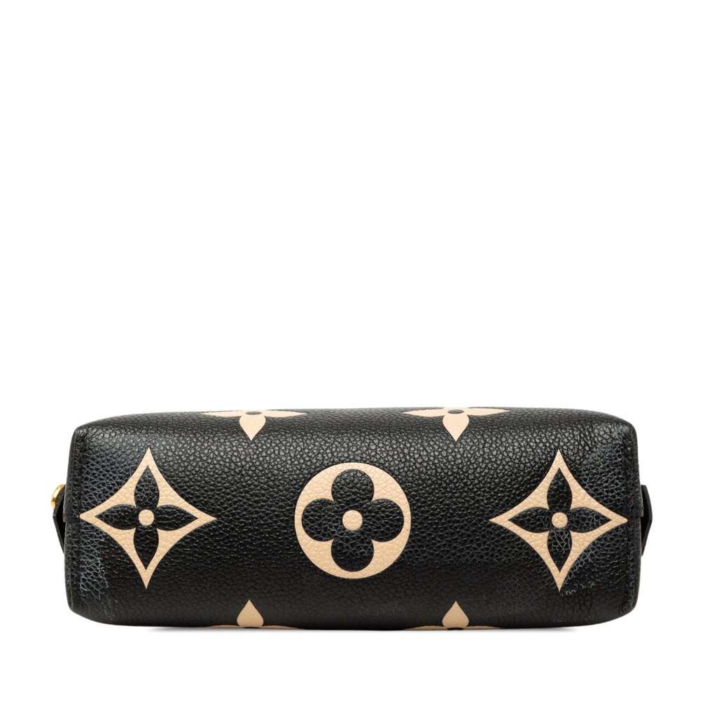 Louis Vuitton Bicolor Monogram Empreinte Cosmetic Pouch PM Black Leather Very good - Inside View