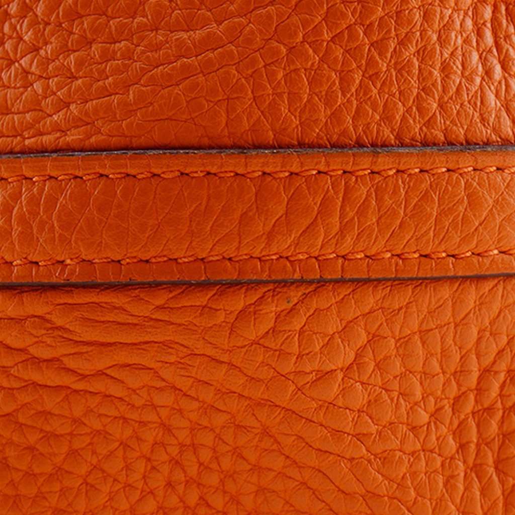 Hermès Clemence Picotin 18 Orange Leather Very good - Box View