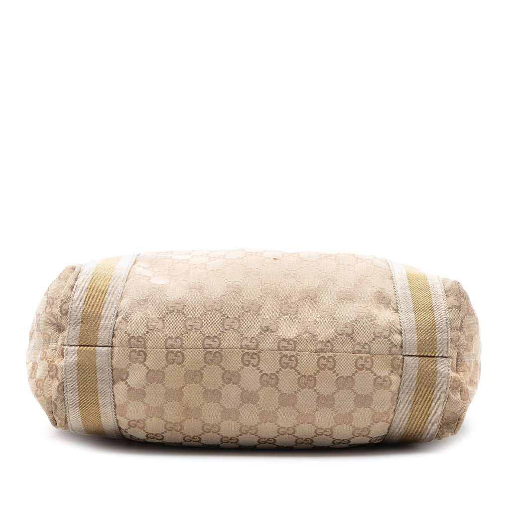 Gucci GG Canvas Web Tote Beige Very good condition - Inside View