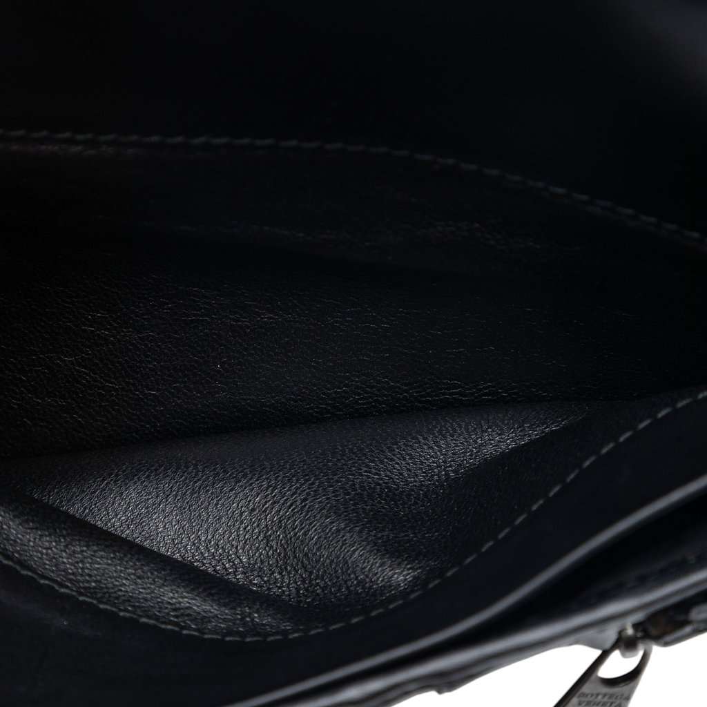 Bottega Veneta Nappa Intrecciato Organizer Clutch Black Leather Very good condition - Model View