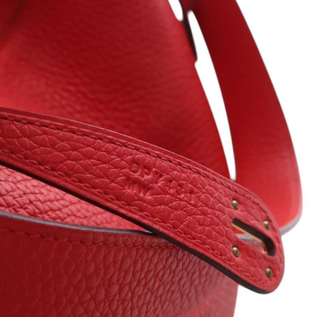 Hermès Clemence Lindy 26 Red Leather Very good condition - Model View