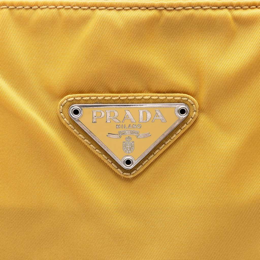 Prada Tessuto City Tote Yellow Very good - Box View