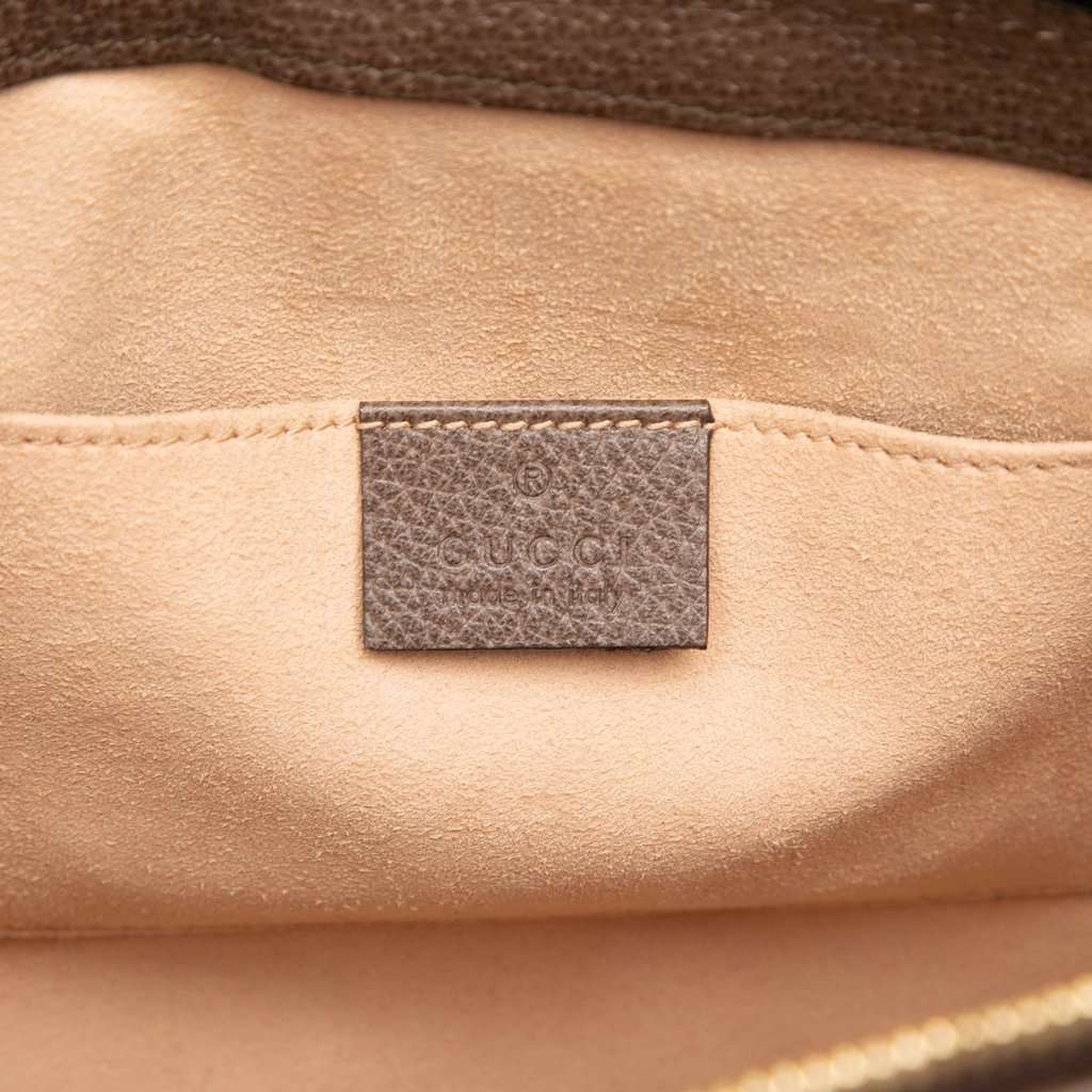 Gucci Small GG Supreme Ophidia Satchel Beige Very good - Box View