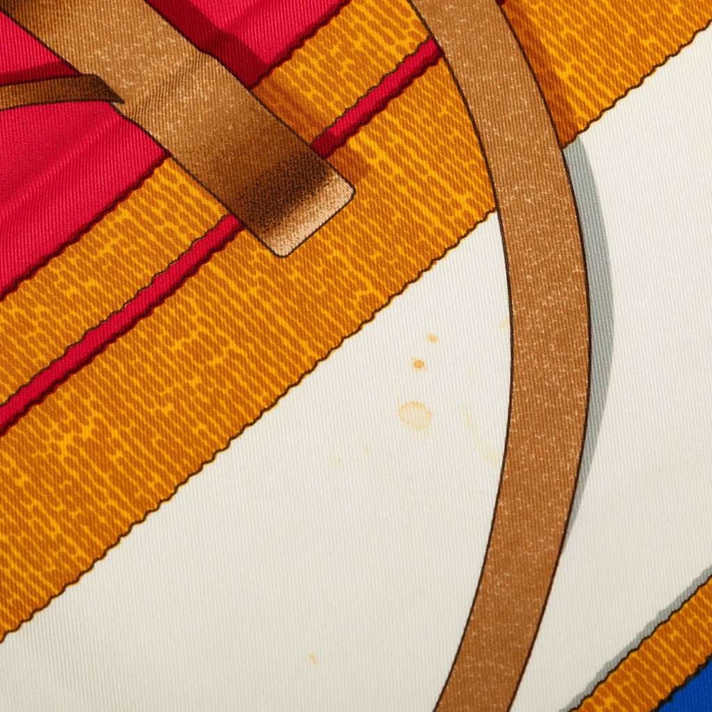 Hermès Grand Manege Silk Scarf 90 Red Very good - Inside View