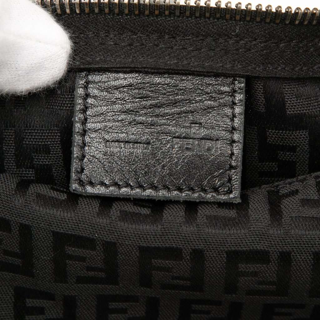 Fendi Zucchino Canvas Handbag Black Very good condition - Box View