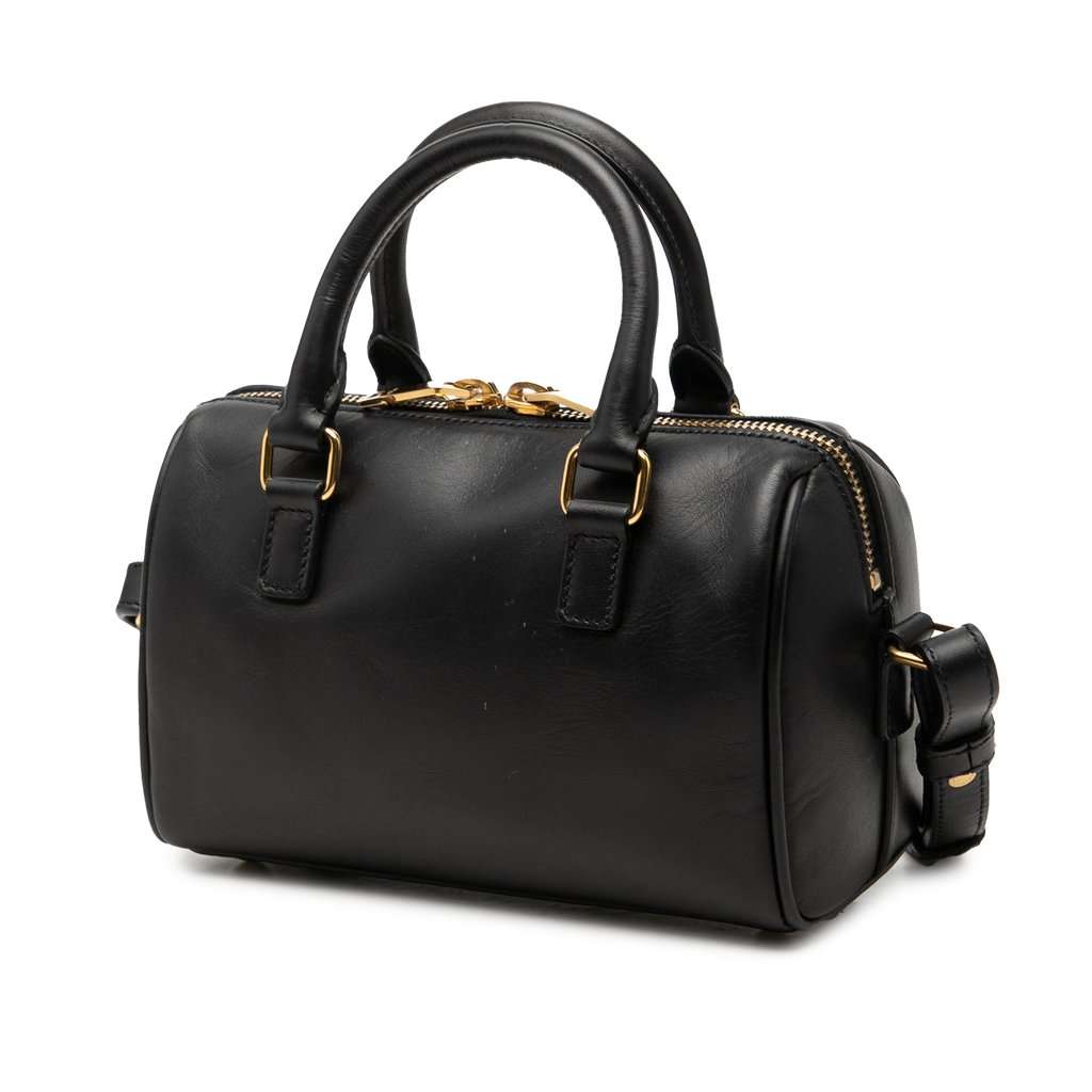 Saint Laurent Toy Leather Classic Duffle Satchel Black Leather Very good condition - Back View
