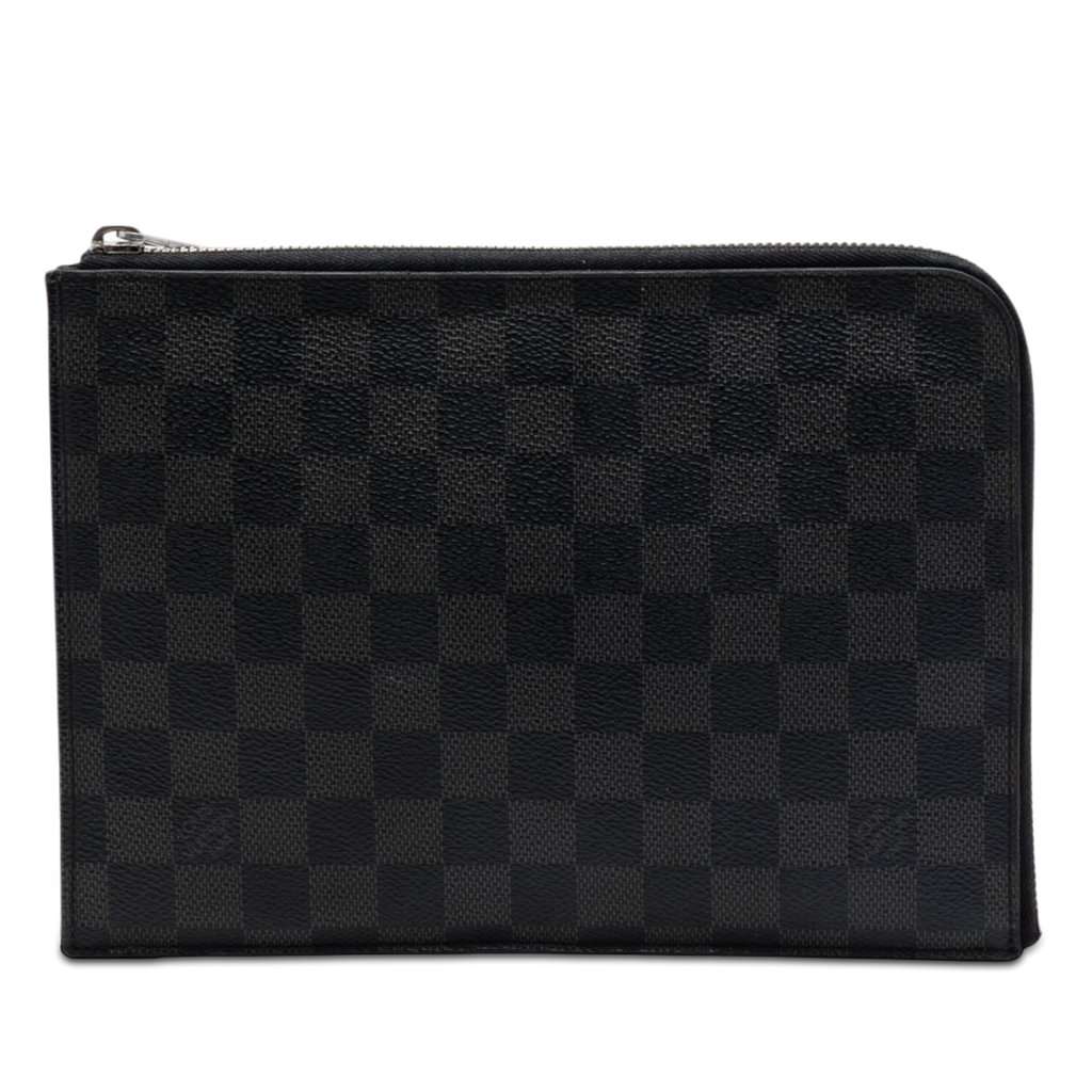 Louis Vuitton Damier Graphite Pochette Jour PM Black Very good - Front View