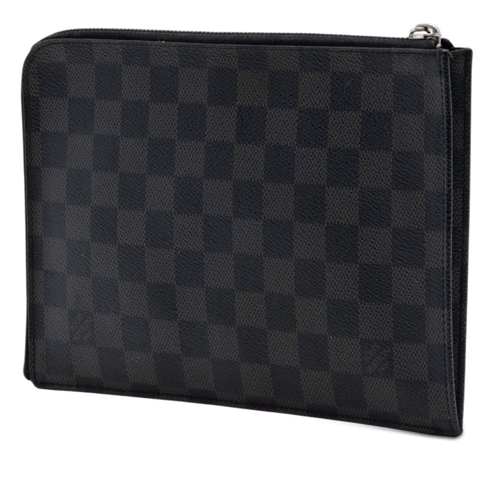 Louis Vuitton Damier Graphite Pochette Jour PM Black Very good - Back View