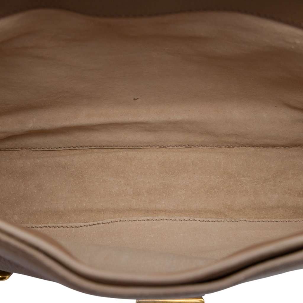 Miu Miu Cervo Deerskin East West Pattina Crossbody Brown Leather Very good - Model View