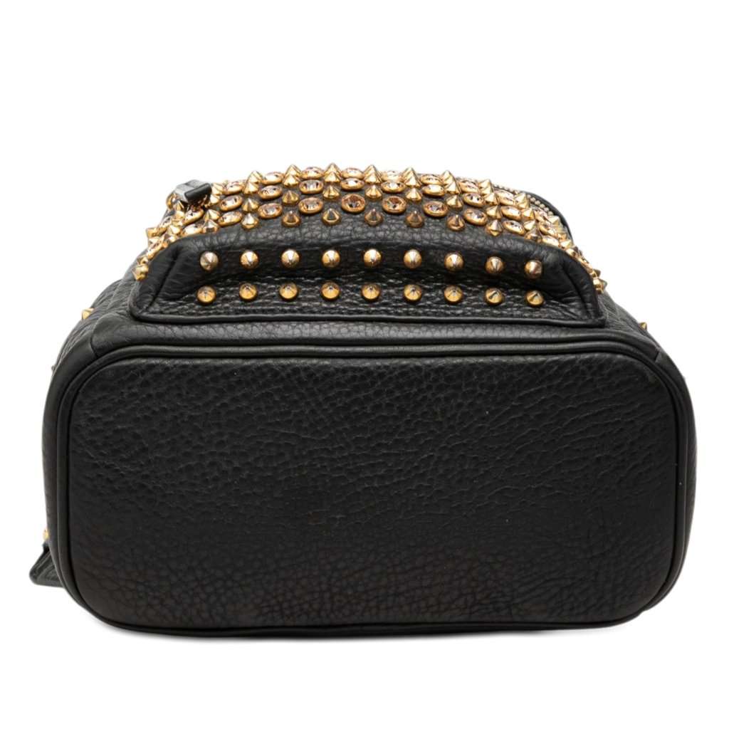 MCM Mini Studded Leather Stark Backpack Black Leather Very good condition - Inside View