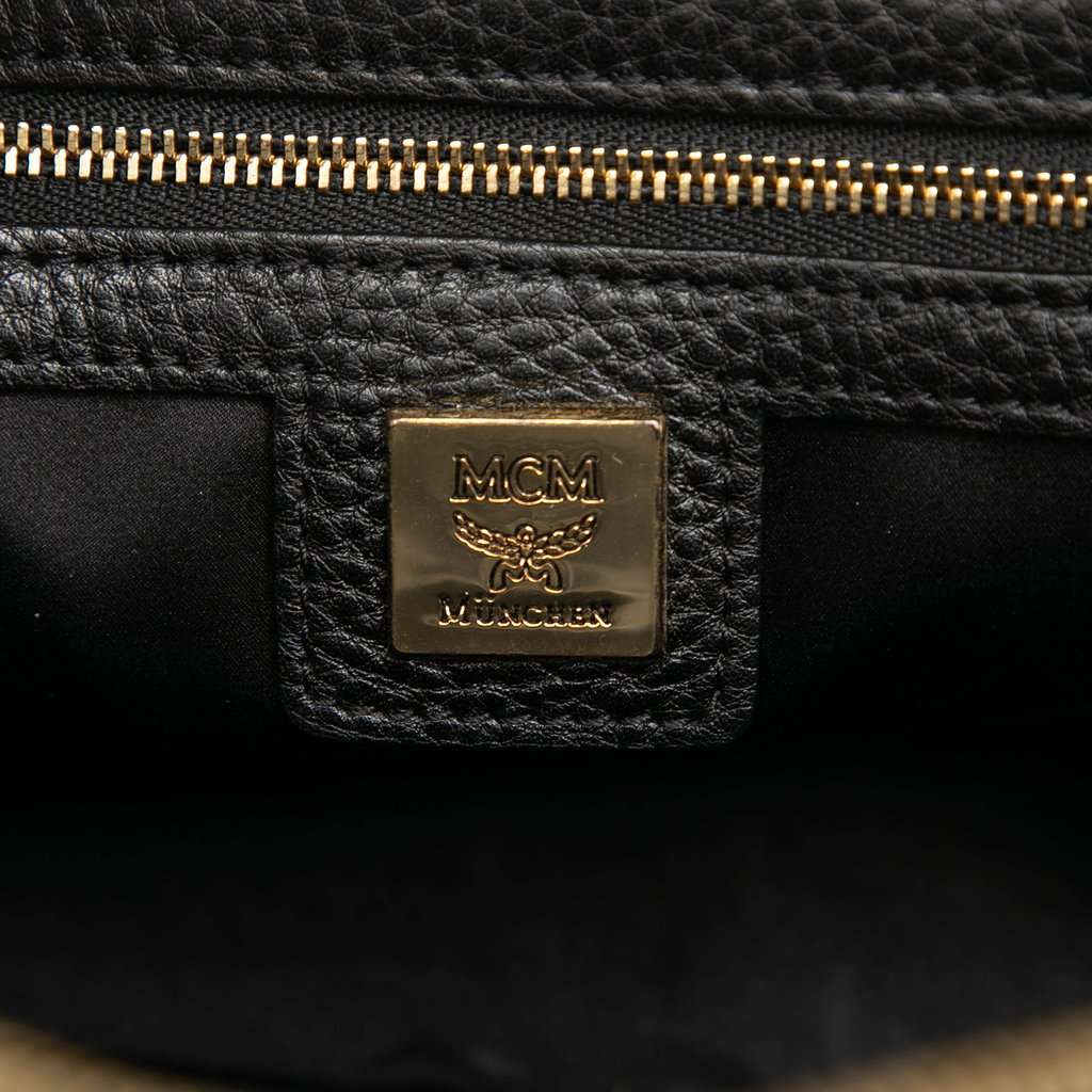 MCM Mini Studded Leather Stark Backpack Black Leather Very good condition - Box View