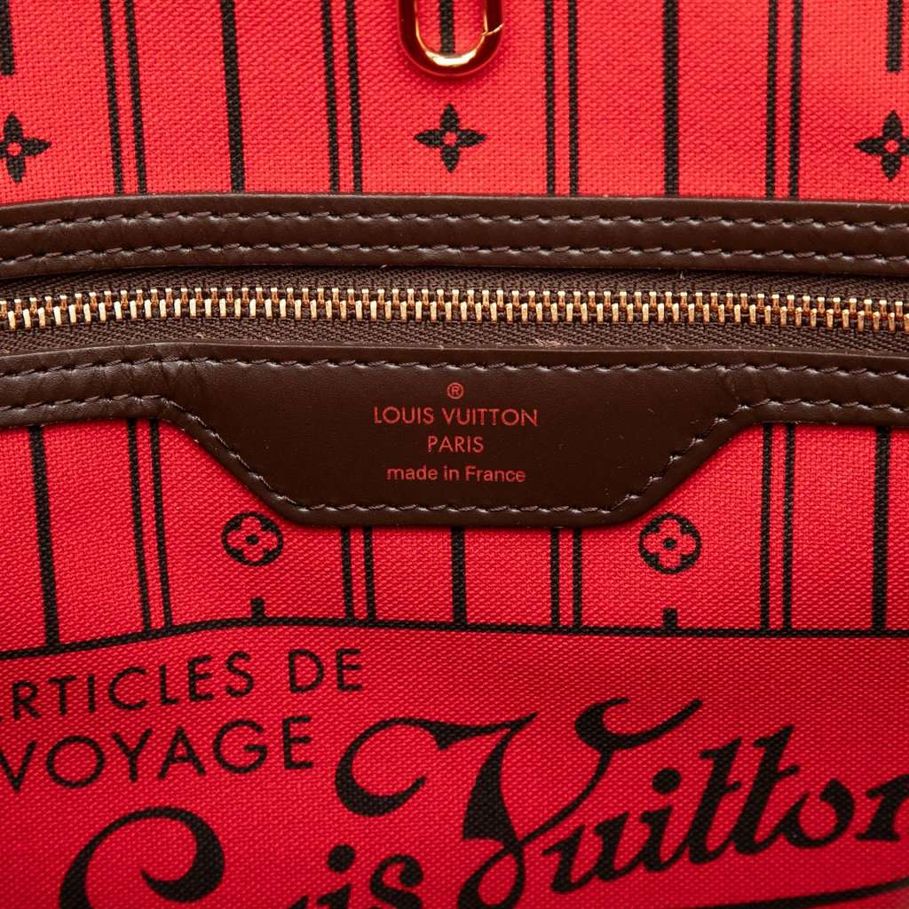 Louis Vuitton Damier Ebene Neverfull MM Brown Very good condition - Box View