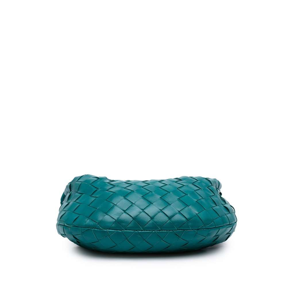 Bottega Veneta Mini Nappa Intrecciato Jodie Blue Leather Very good condition - Inside View