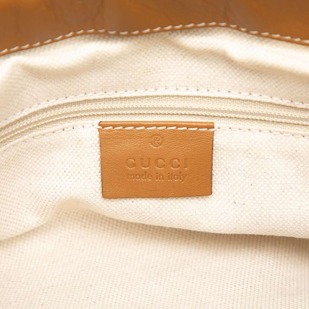 Gucci Diamante Canvas Sukey Satchel Beige Very good condition - Box View