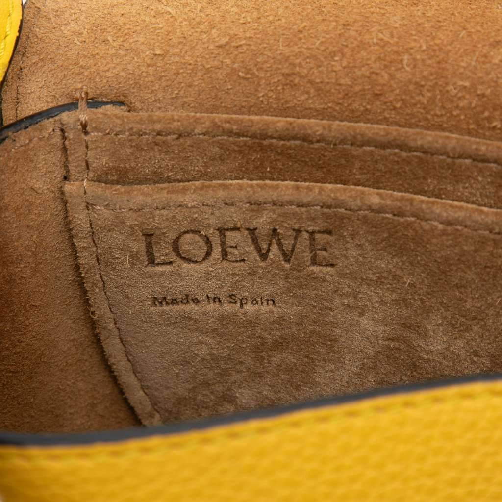 LOEWE Mini Leather Gate Crossbody Yellow Leather Very good condition - Box View