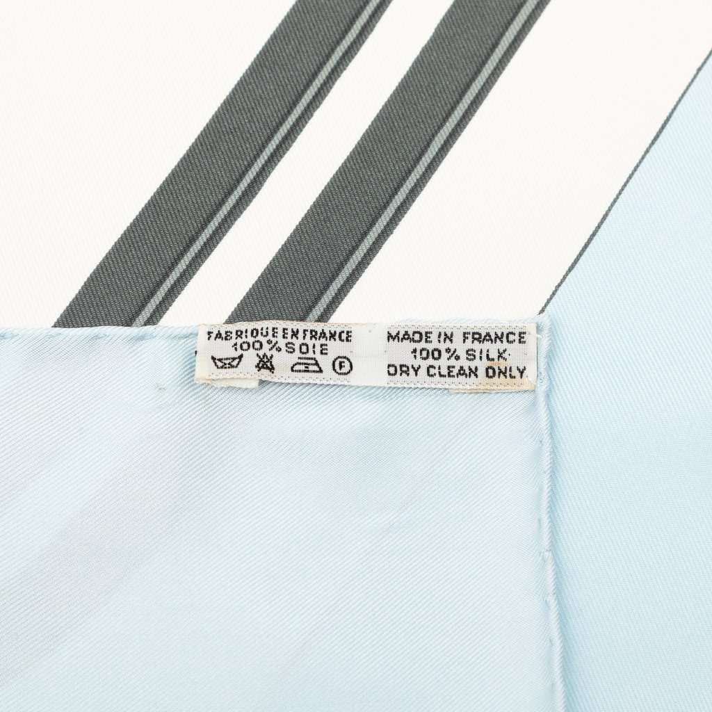 Hermès Brides de Gala Silk Scarf 90 White Very good - Model View