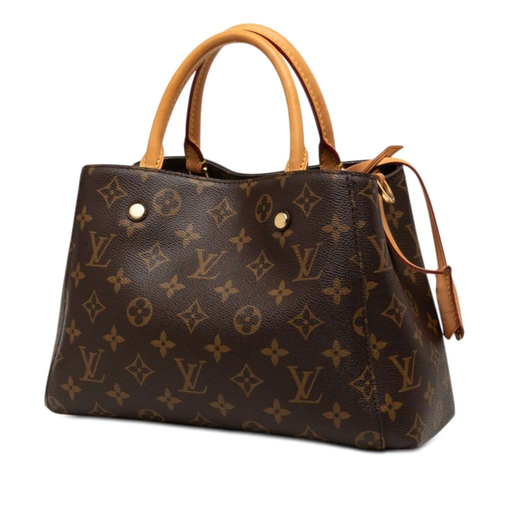 Louis Vuitton Monogram Montaigne BB Brown Very good - Back View