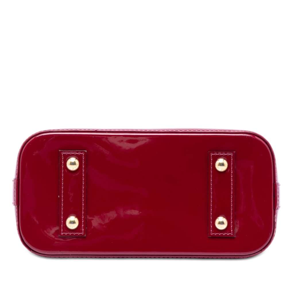 Louis Vuitton Monogram Vernis Alma BB Purple Leather Very good - Inside View