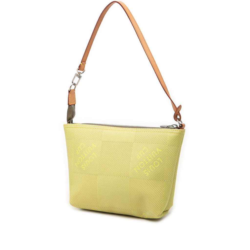 Louis Vuitton Damier Geant LV Cup Volunteer Pochette Green Very good - Back View