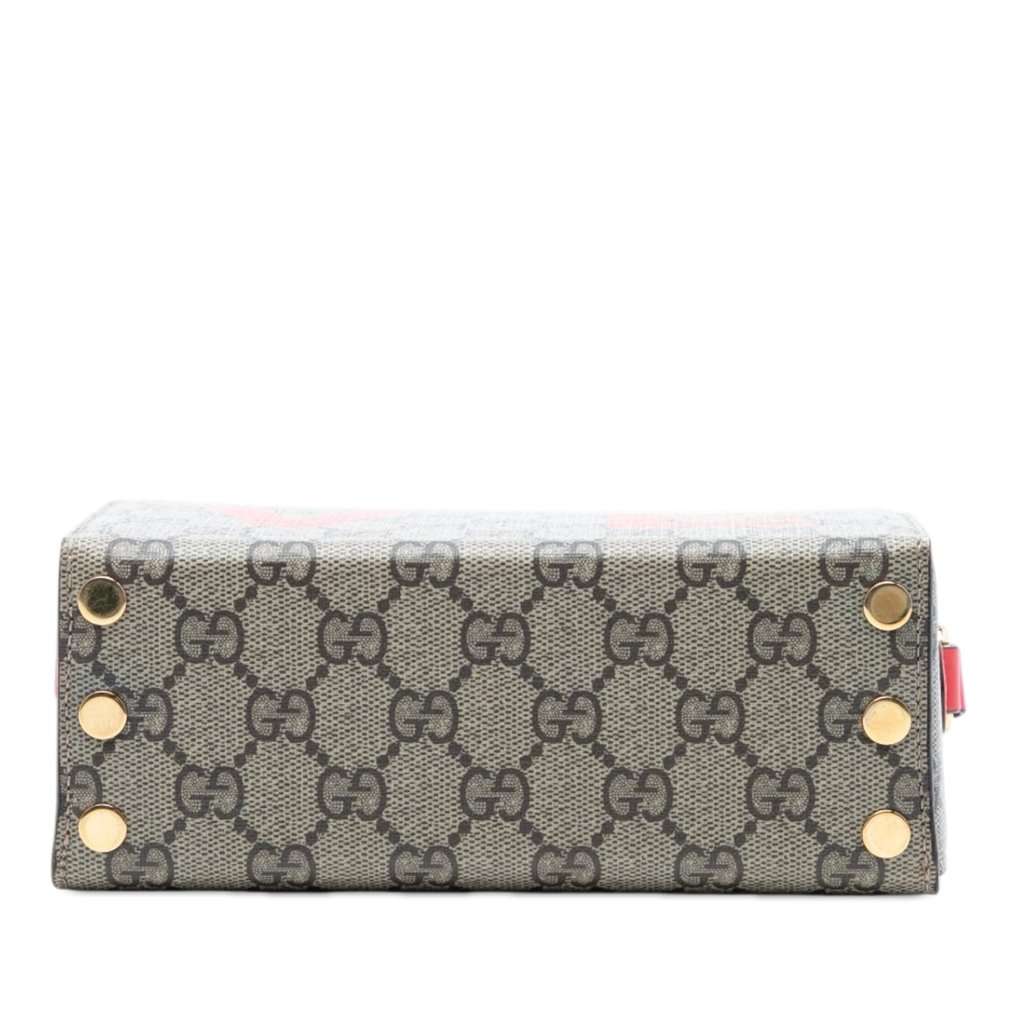 Gucci Mini GG Supreme Love Trunk Crossbody Beige Very good condition - Inside View