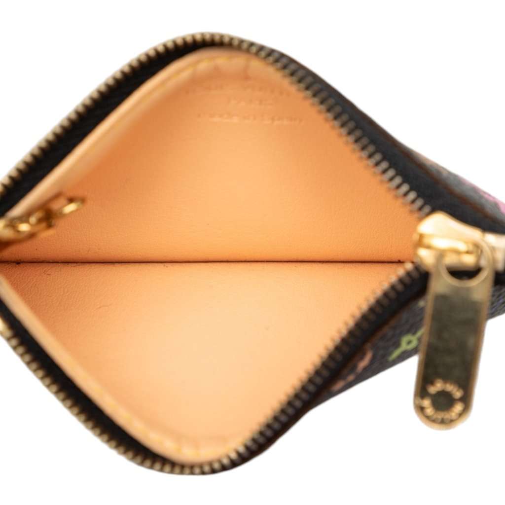 Louis Vuitton Takashi Murakami Monogram Multicolore Pochette Cles Black Very good condition - Model View