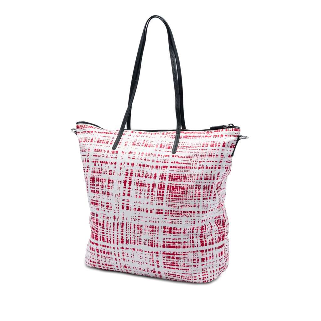 Prada Tessuto Stampato Satchel Red Very good - Back View