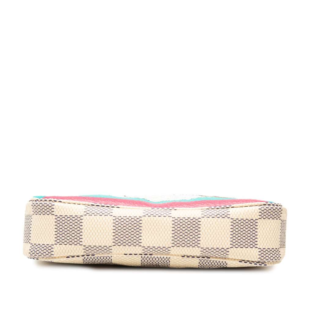 Louis Vuitton Damier Azur Evasion Mini Pochette Accessoires White Very good - Inside View