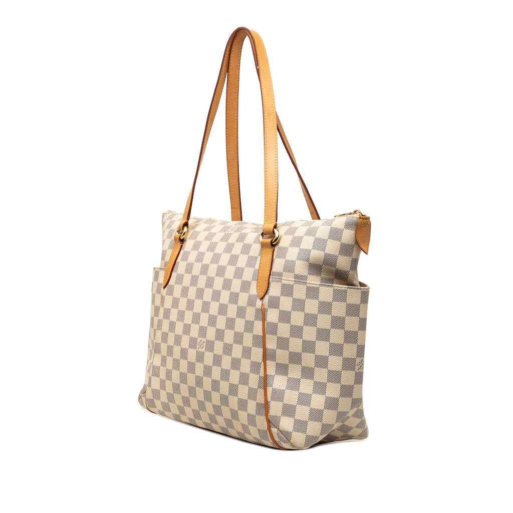 Louis Vuitton Damier Azur Totally MM White Very good condition - Back View