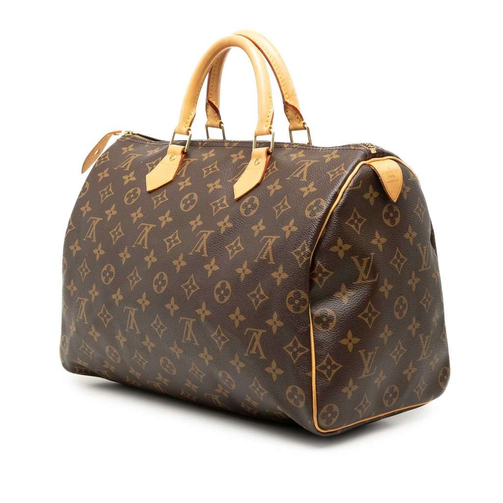 Louis Vuitton Monogram Speedy 35 Brown Very good condition - Back View