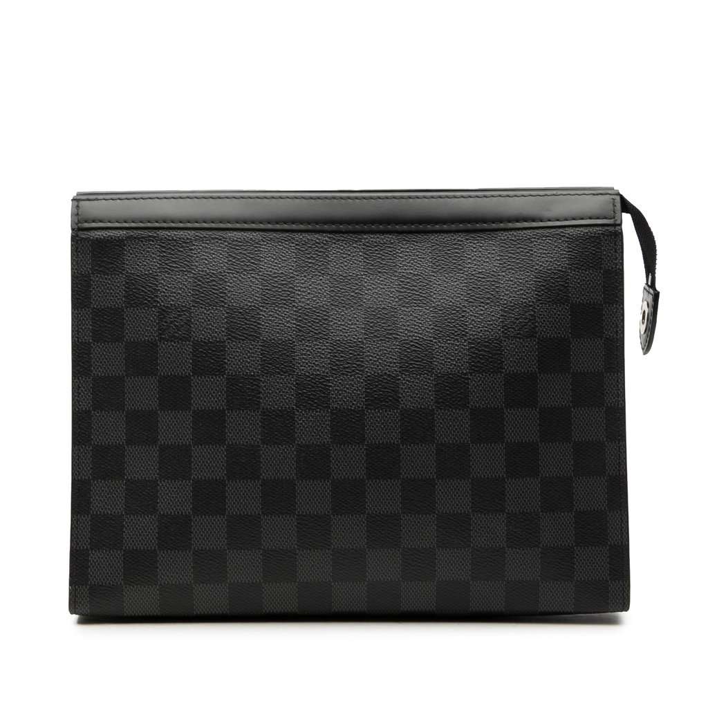 Louis Vuitton Damier Graphite Pochette Voyage MM Black Very good - Front View
